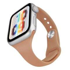   Apple Watch | Slim, világos kávé színű, szilikon szíj | 38, 40, 41mm | Sydney kollekció