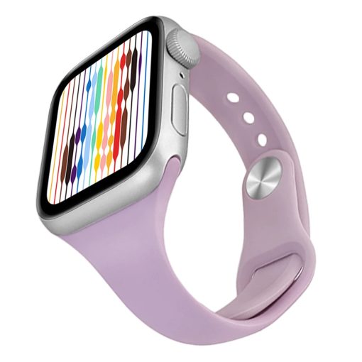 Apple Watch | Slim, lila színű, szilikon szíj | 38, 40, 41mm | Sydney kollekció